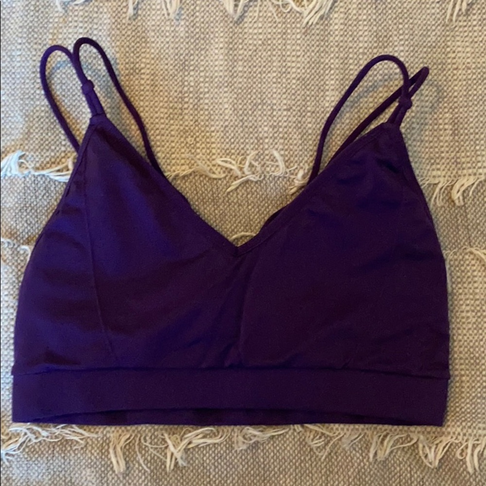 Purple sports bra size M